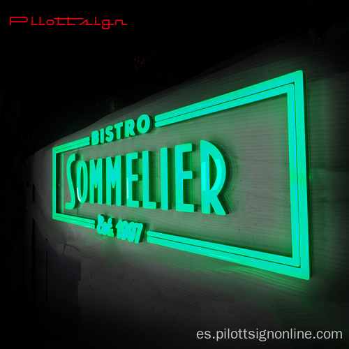 Publicidad de alta calidad LED acrílico LED iluminado signo de neón